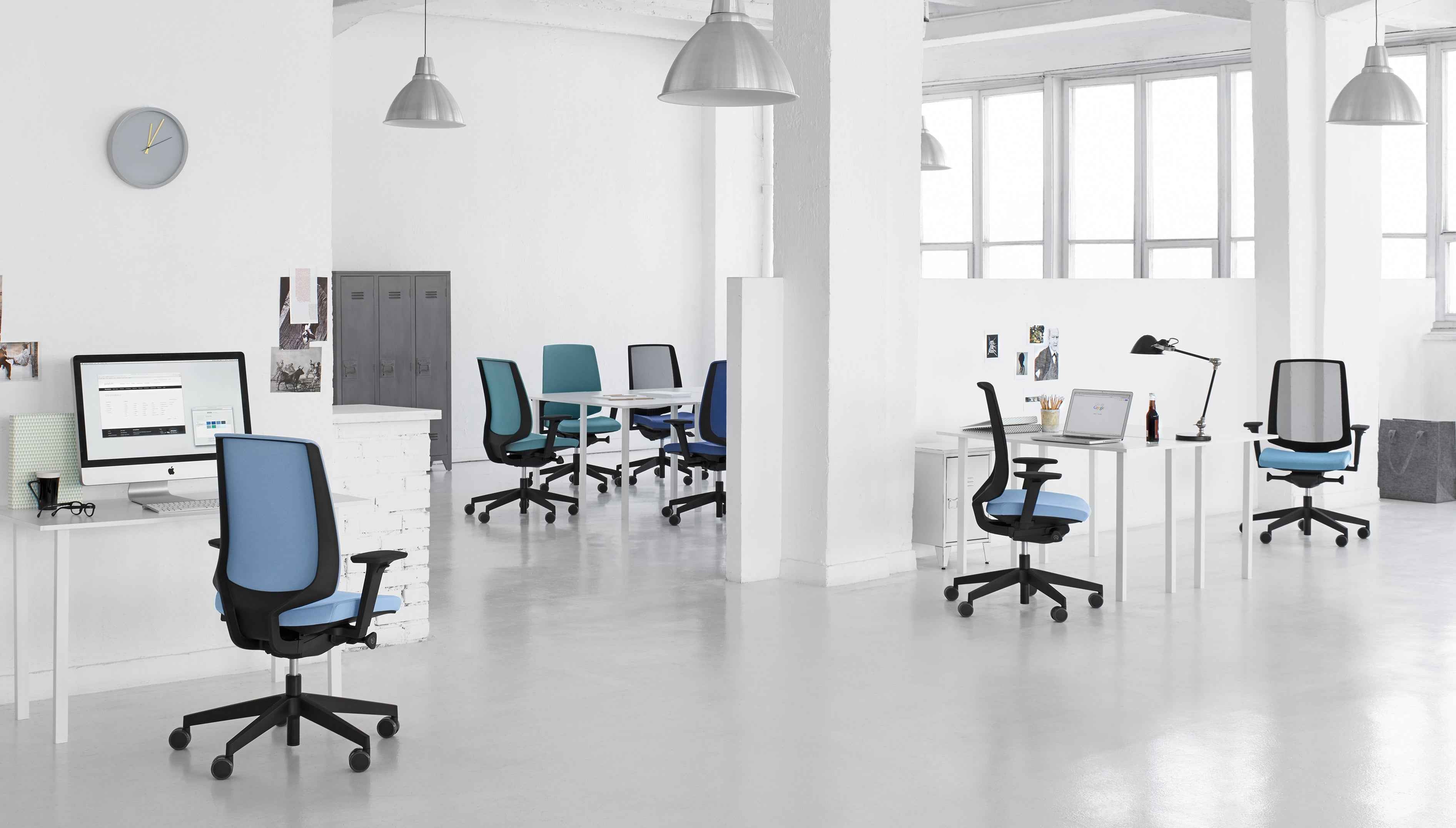 Ergonomischer Büro Drehstuhl Light-up - Netz