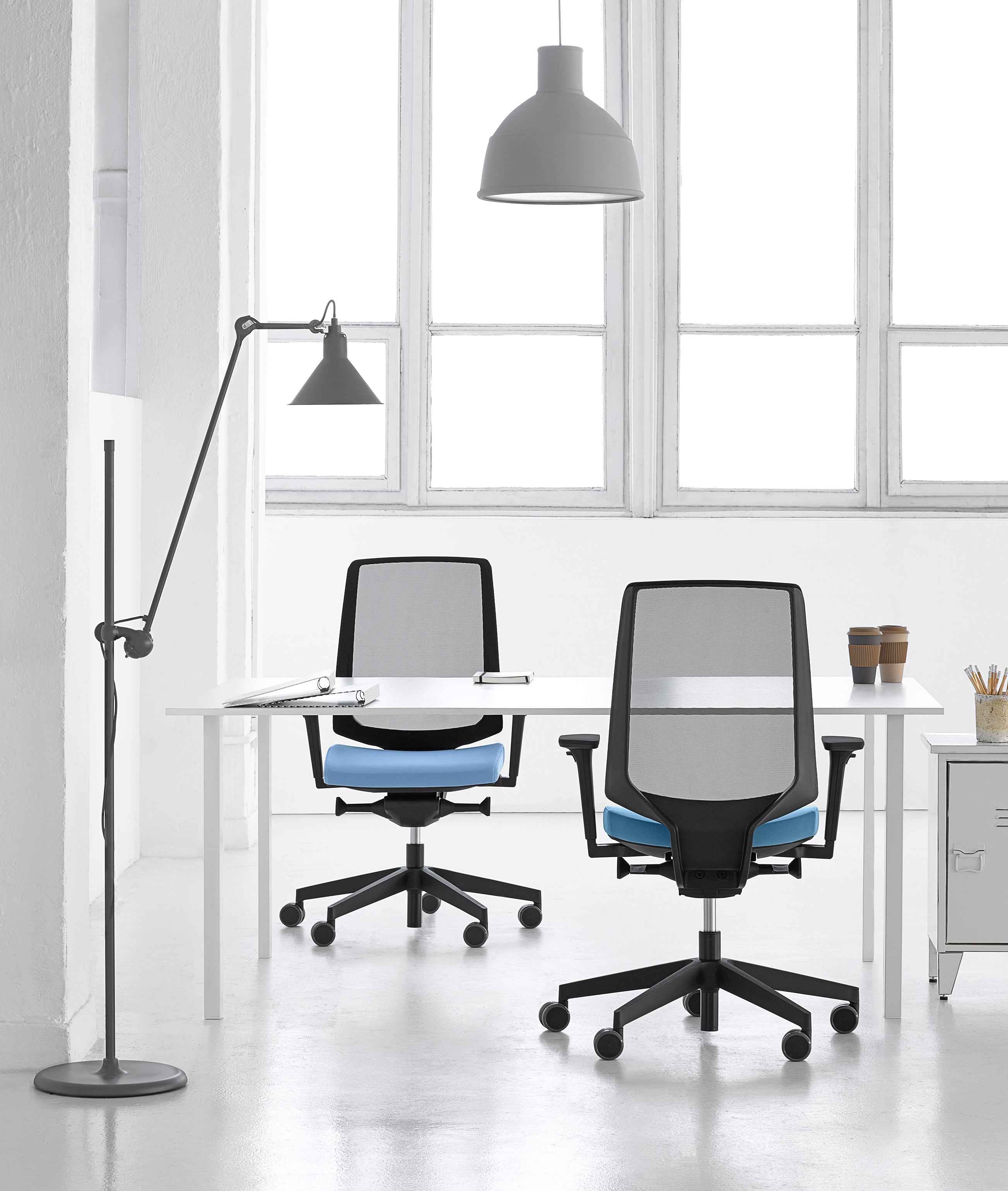 Ergonomischer Büro Drehstuhl Light-up - Netz