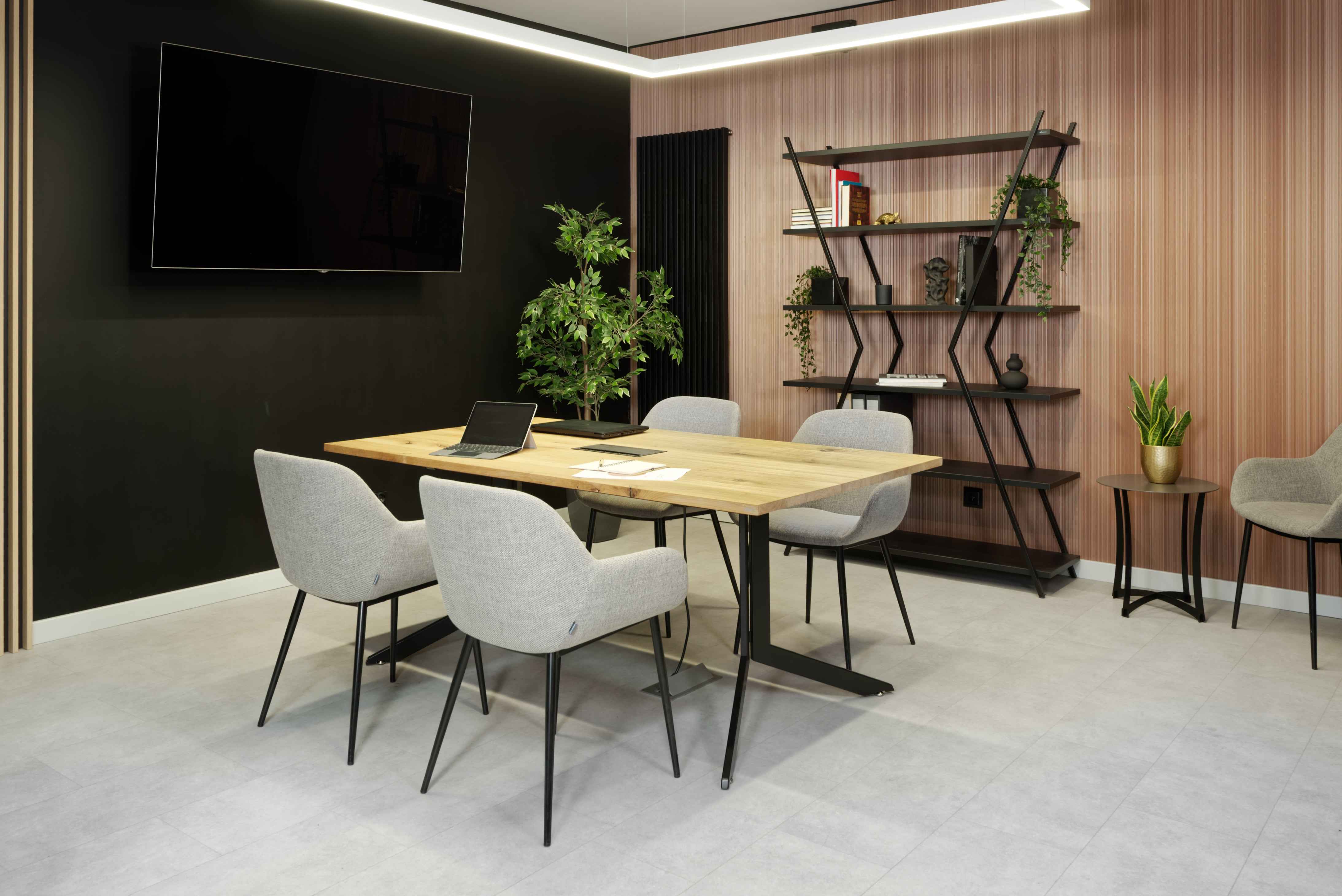 Konferenztisch AXY 1.Platte, Breite zwischen 160-240cm, Tiefe 80-140cm