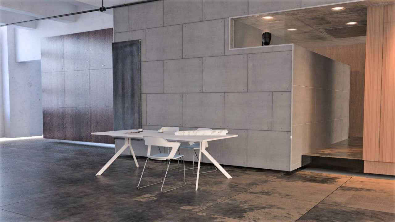 Konferenztisch AXY 1.Platte, Breite zwischen 160-240cm, Tiefe 80-140cm