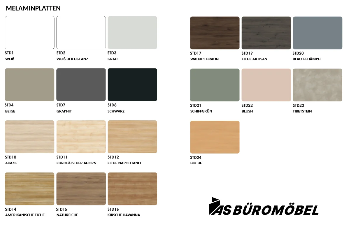 Garderobenschrank 80 cm breit 6 OH - Höhe & Tiefe konfigurierbar