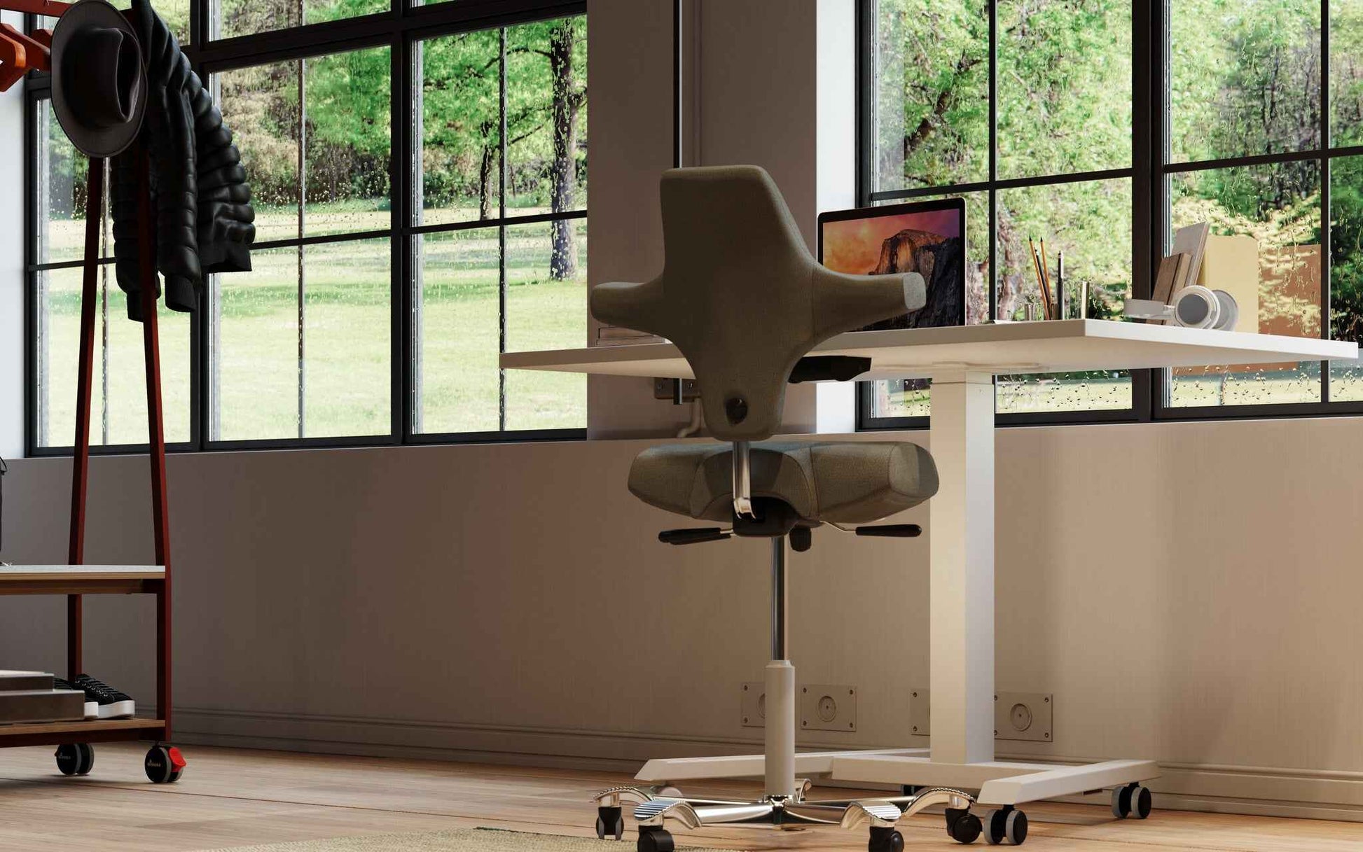 Höhenverstellbarer Multifunktionaler Home Office Schreibtisch VARIANT Tischplatte klappbar