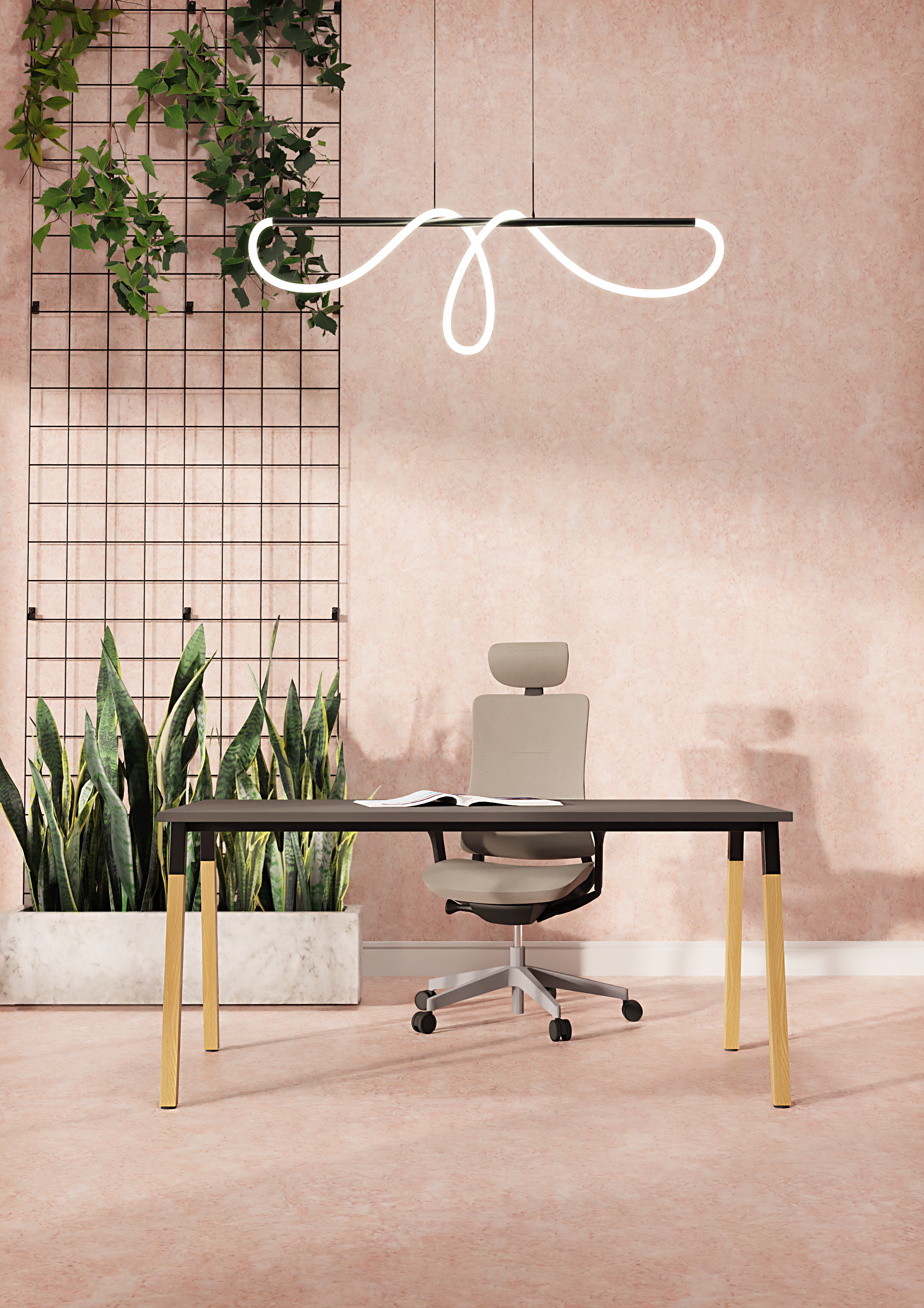Schreibtisch 120 cm breit | Op-Lite Holz
