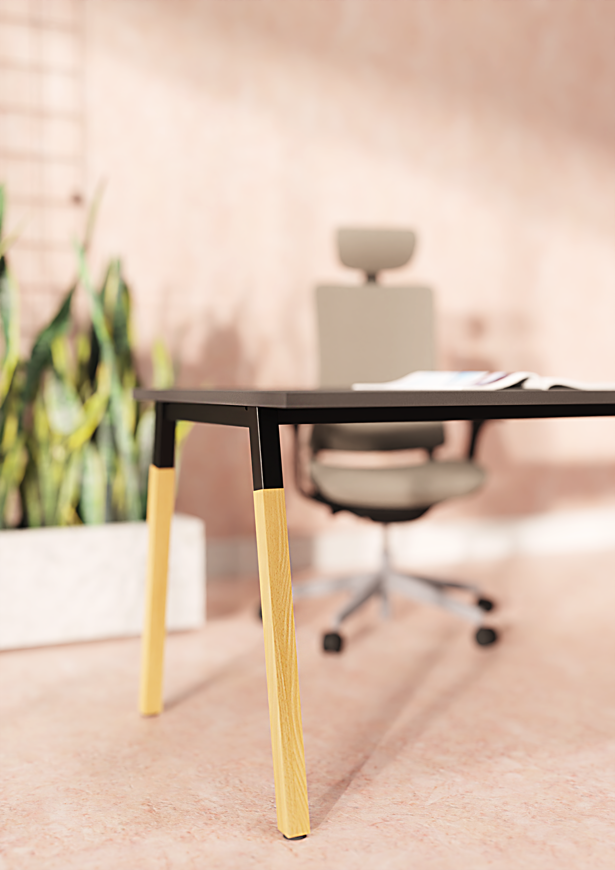 Schreibtisch 120 cm breit | Op-Lite Holz