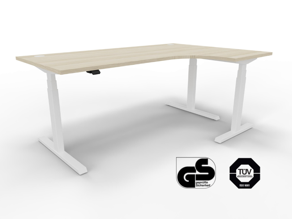 Elektrisch Höhenverstellbarer Eckschreibtisch 180 cm breit | Levo X