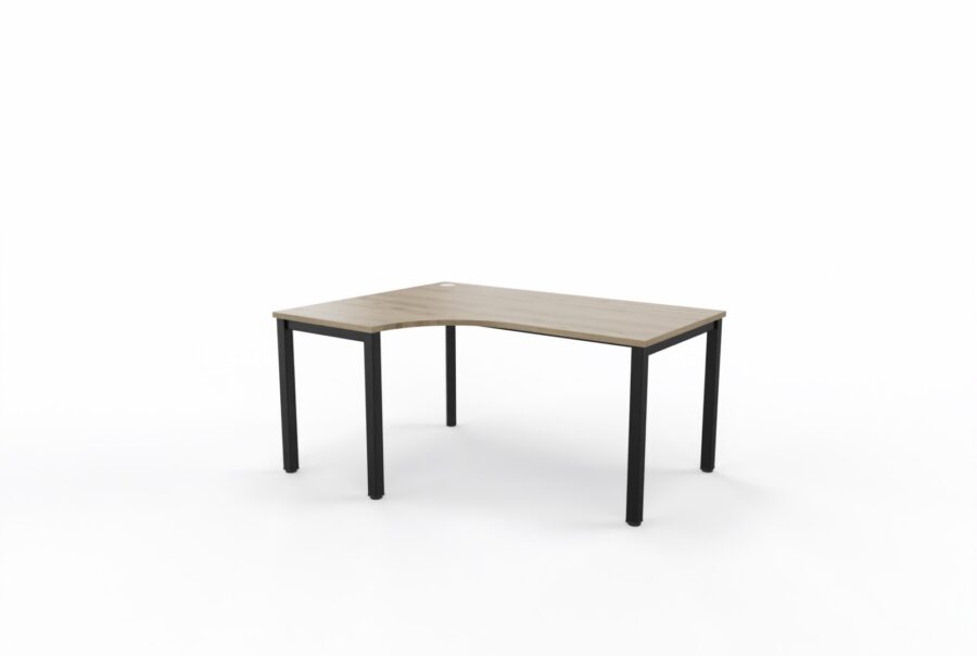 Eckschreibtisch L-Form weiß – 160 cm Winkelkonfiguration