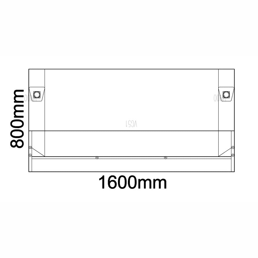 Empfangstheke AS-Basic in Weiß | Graphit – 160 cm breit