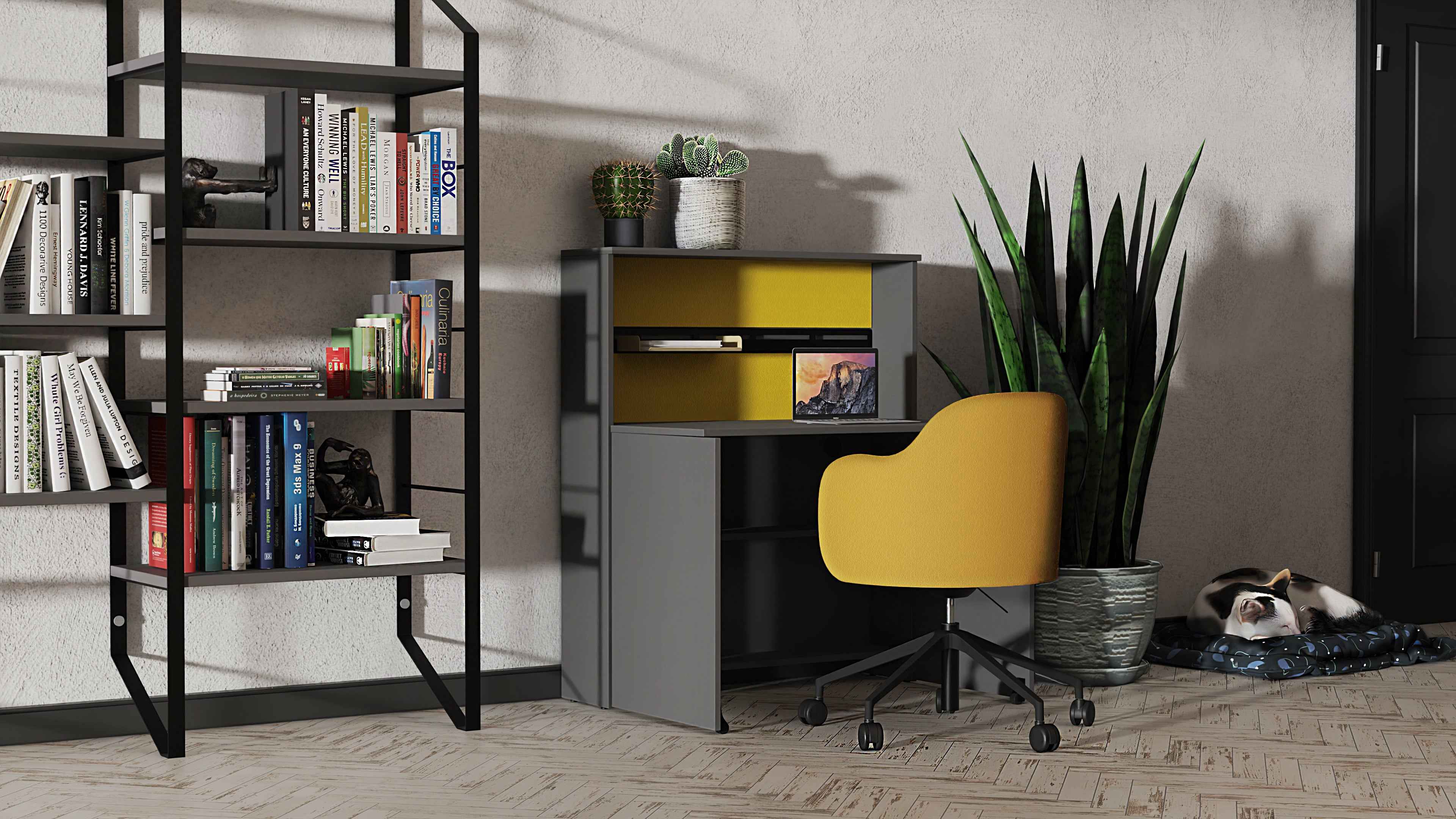 Home Office Schreibtisch im Schrank StartUs