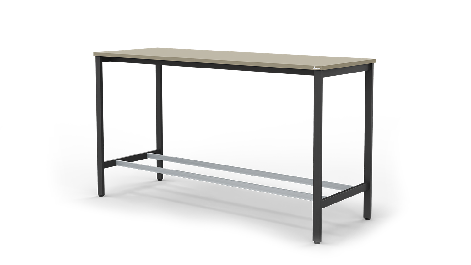 Stehtisch auf Metallgestell